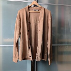 Men's Frank & Oak The ‘76 Organic Cotton Button-up Cardigan - Small